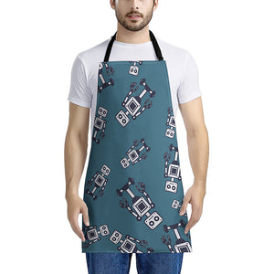 Robot Servant Pattern Print Apron