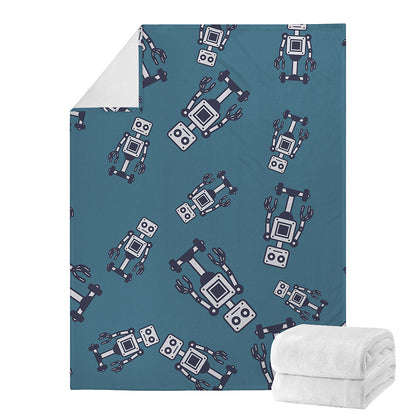 Robot Servant Pattern Print Blanket