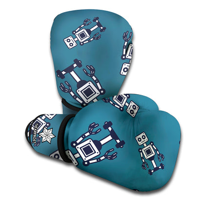 Robot Servant Pattern Print Boxing Gloves