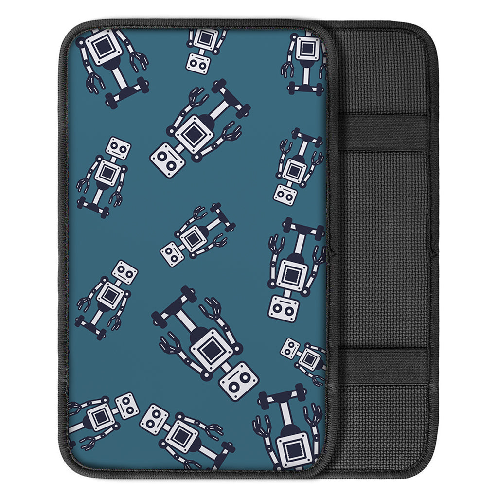 Robot Servant Pattern Print Car Center Console Cover