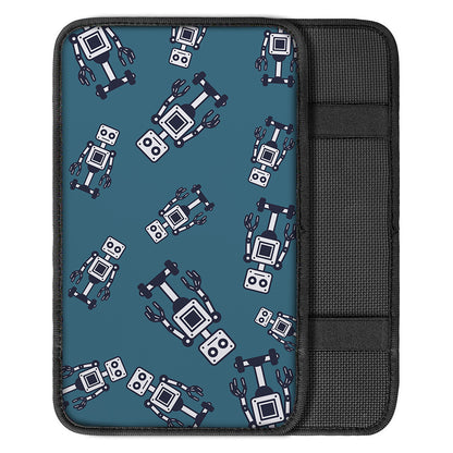 Robot Servant Pattern Print Car Center Console Cover