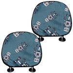 Robot Servant Pattern Print Car Headrest Covers