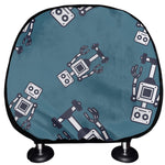 Robot Servant Pattern Print Car Headrest Covers