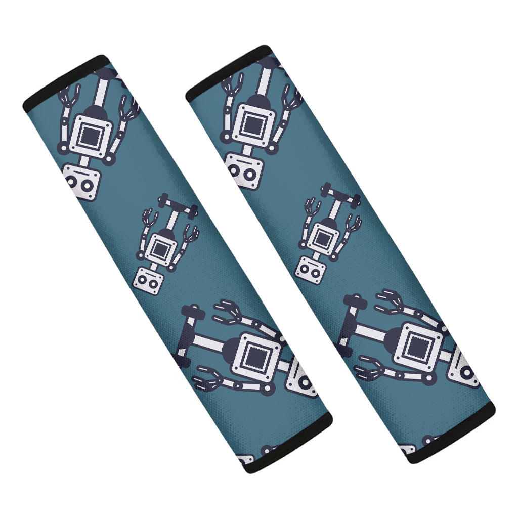 Robot Servant Pattern Print Car Seat Belt Covers