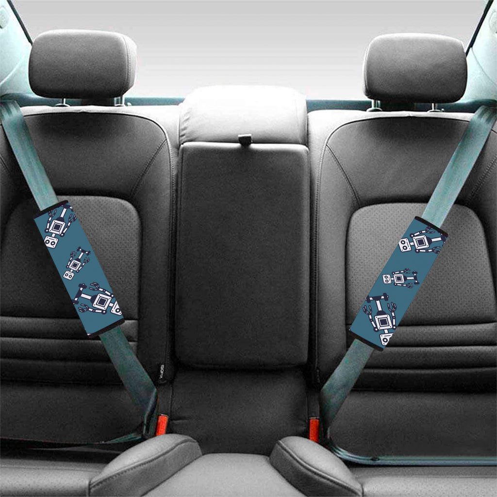 Robot Servant Pattern Print Car Seat Belt Covers