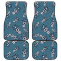 Robot Servant Pattern Print Front and Back Car Floor Mats