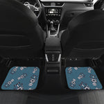 Robot Servant Pattern Print Front and Back Car Floor Mats
