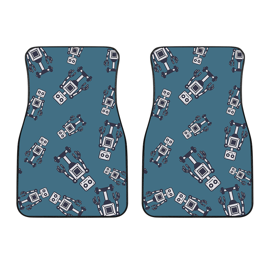 Robot Servant Pattern Print Front Car Floor Mats