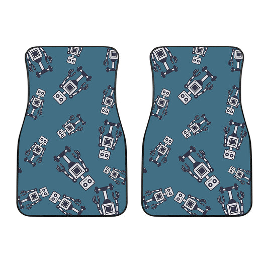 Robot Servant Pattern Print Front Car Floor Mats