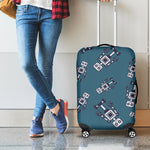 Robot Servant Pattern Print Luggage Cover