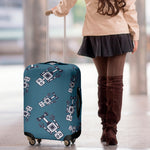 Robot Servant Pattern Print Luggage Cover