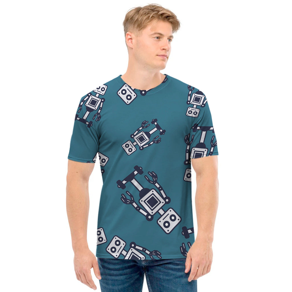 Robot Servant Pattern Print Men's T-Shirt