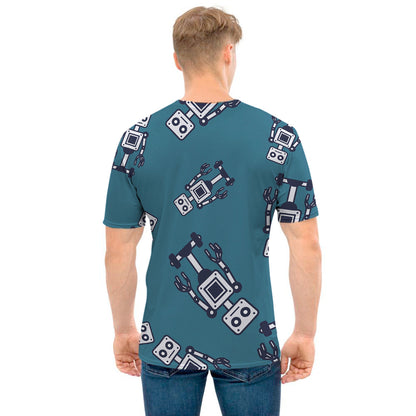 Robot Servant Pattern Print Men's T-Shirt