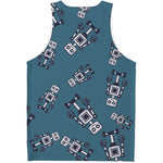 Robot Servant Pattern Print Men's Tank Top