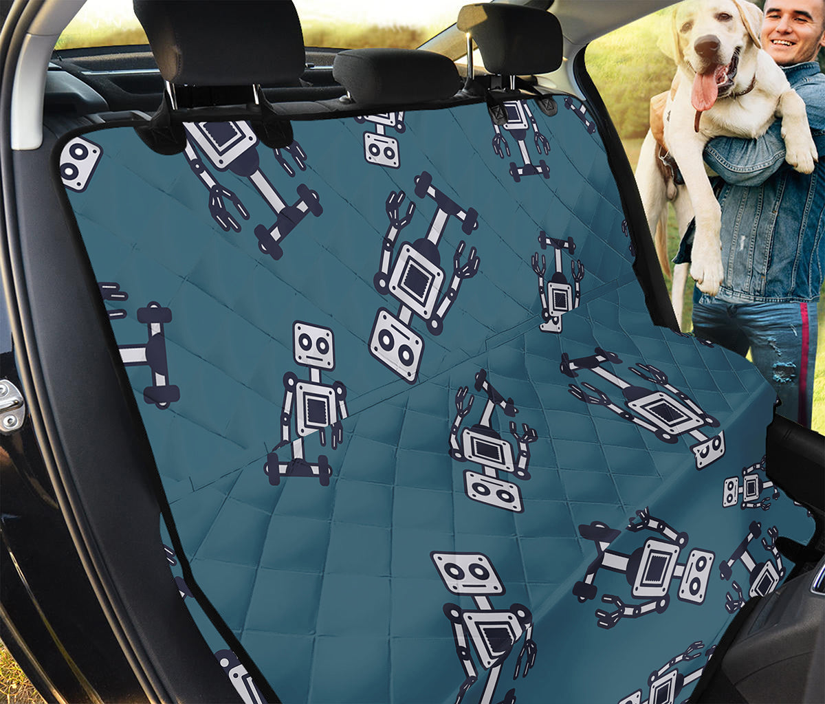 Robot Servant Pattern Print Pet Car Back Seat Cover