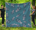 Robot Servant Pattern Print Quilt