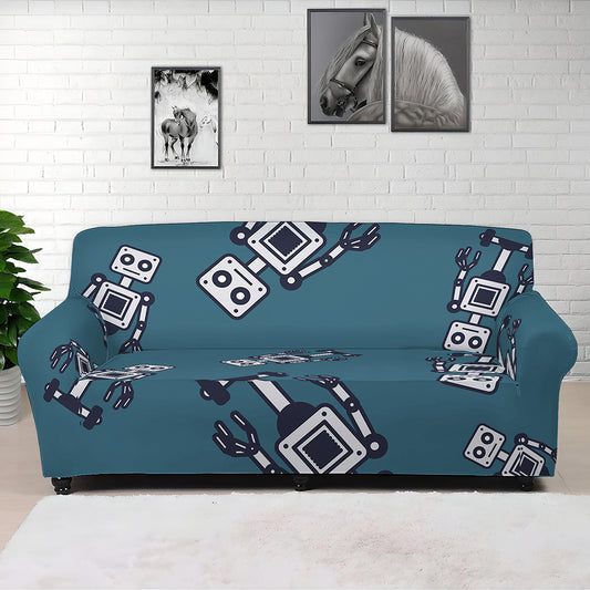 Robot Servant Pattern Print Sofa Cover
