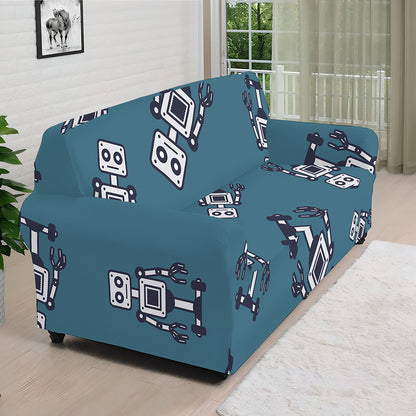 Robot Servant Pattern Print Sofa Cover