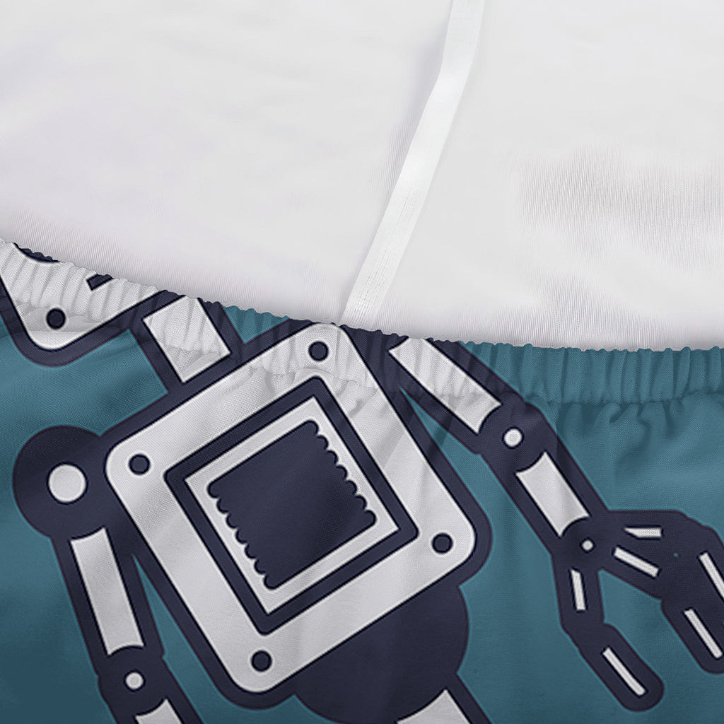 Robot Servant Pattern Print Sofa Cover