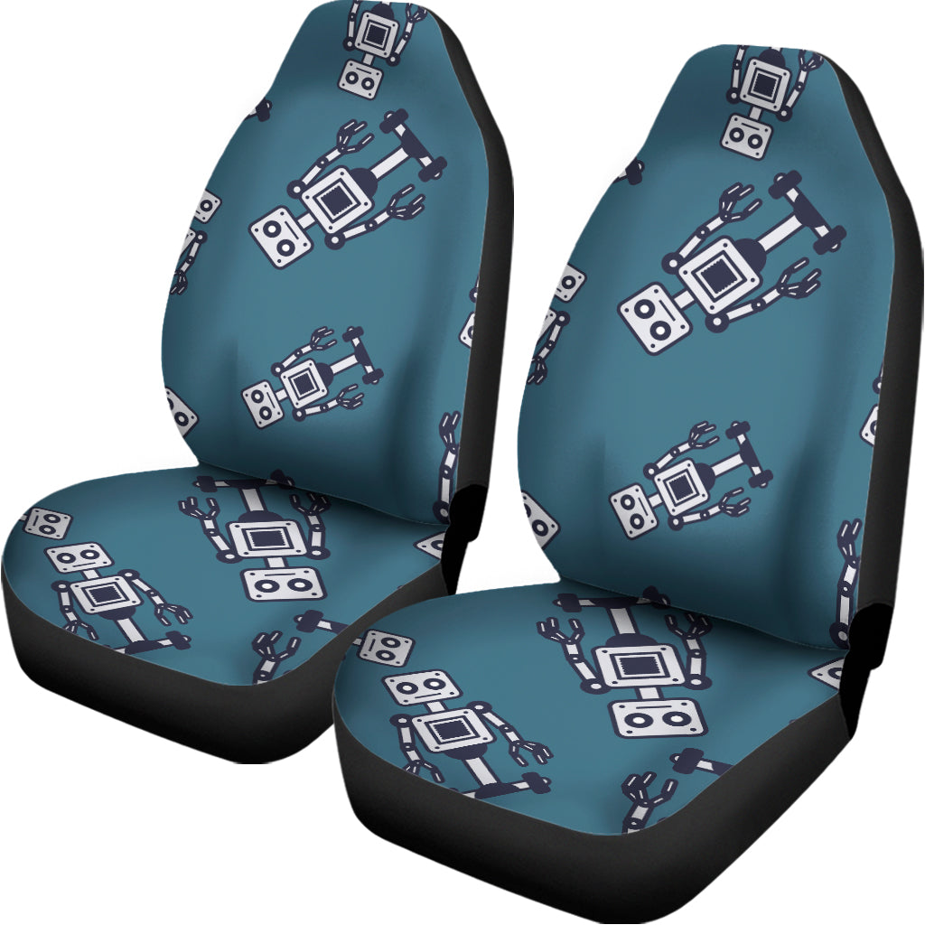 Robot Servant Pattern Print Universal Fit Car Seat Covers