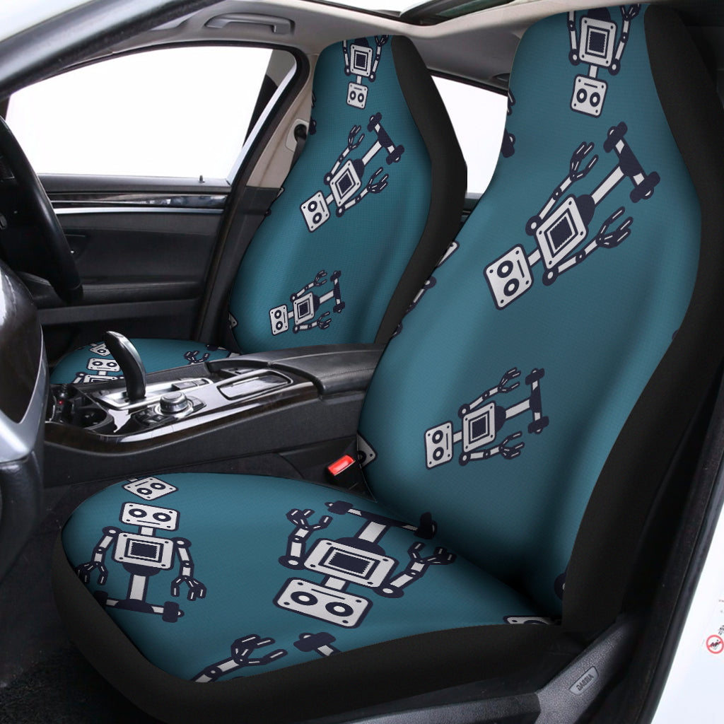 Robot Servant Pattern Print Universal Fit Car Seat Covers