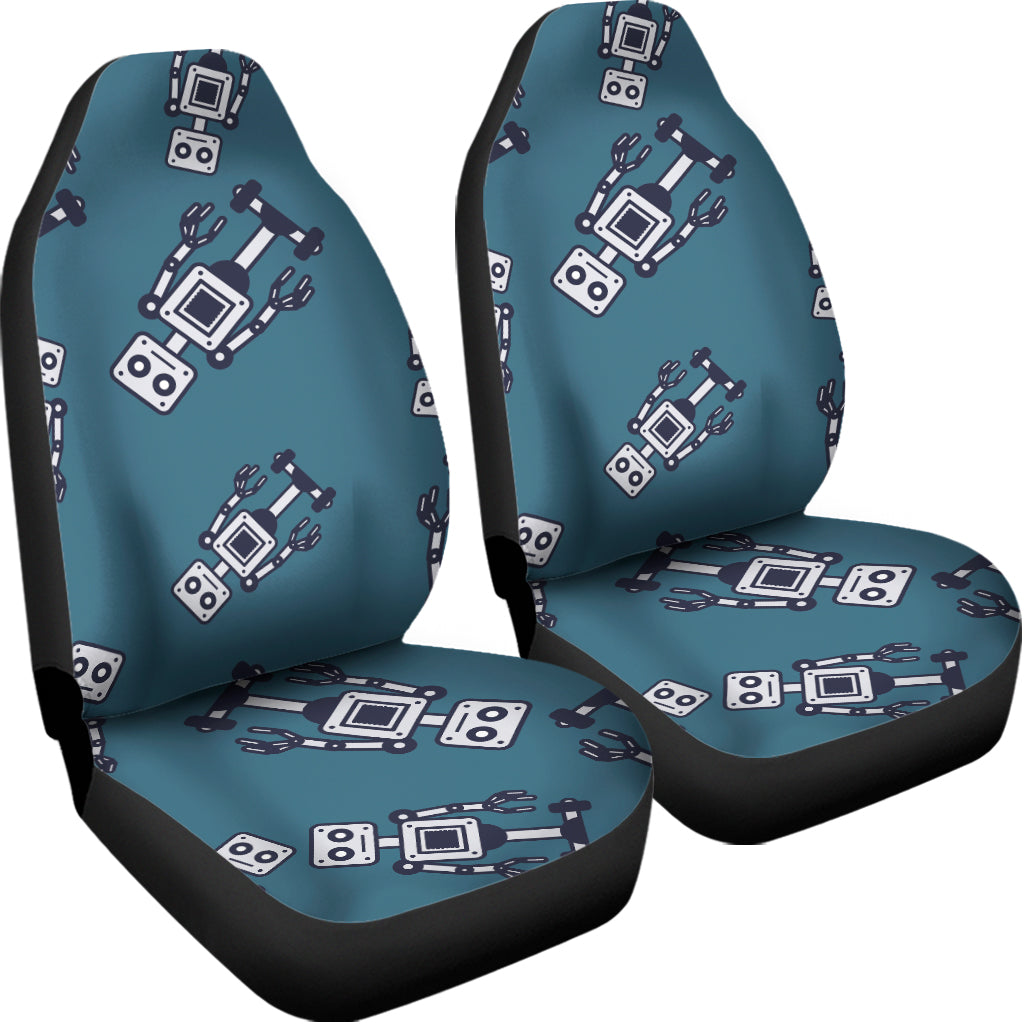 Robot Servant Pattern Print Universal Fit Car Seat Covers
