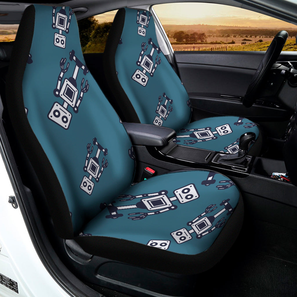 Robot Servant Pattern Print Universal Fit Car Seat Covers
