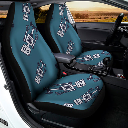 Robot Servant Pattern Print Universal Fit Car Seat Covers
