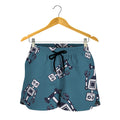 Robot Servant Pattern Print Women's Shorts