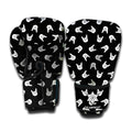 Rock And Roll Hand Sign Pattern Print Boxing Gloves
