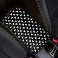 Rock And Roll Hand Sign Pattern Print Car Center Console Cover
