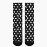 Rock And Roll Hand Sign Pattern Print Crew Socks