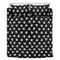 Rock And Roll Hand Sign Pattern Print Duvet Cover Bedding Set
