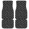 Rock And Roll Hand Sign Pattern Print Front and Back Car Floor Mats