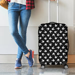 Rock And Roll Hand Sign Pattern Print Luggage Cover