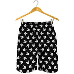 Rock And Roll Hand Sign Pattern Print Men's Shorts