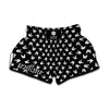 Rock And Roll Hand Sign Pattern Print Muay Thai Boxing Shorts