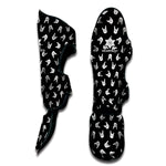 Rock And Roll Hand Sign Pattern Print Muay Thai Shin Guard