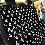 Rock And Roll Hand Sign Pattern Print Pet Car Back Seat Cover