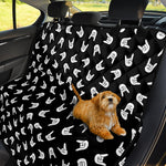 Rock And Roll Hand Sign Pattern Print Pet Car Back Seat Cover