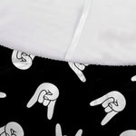 Rock And Roll Hand Sign Pattern Print Sofa Cover