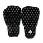 Rock And Roll Hand Symbol Pattern Print Boxing Gloves