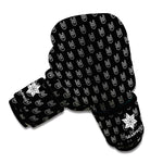 Rock And Roll Hand Symbol Pattern Print Boxing Gloves