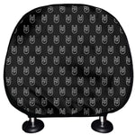 Rock And Roll Hand Symbol Pattern Print Car Headrest Covers