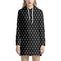 Rock And Roll Hand Symbol Pattern Print Pullover Hoodie Dress