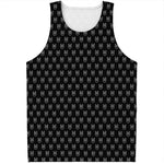 Rock And Roll Hand Symbol Pattern Print Men's Tank Top