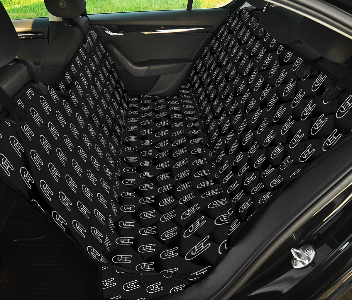 Rock And Roll Hand Symbol Pattern Print Pet Car Back Seat Cover