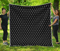 Rock And Roll Hand Symbol Pattern Print Quilt