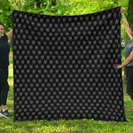 Rock And Roll Hand Symbol Pattern Print Quilt