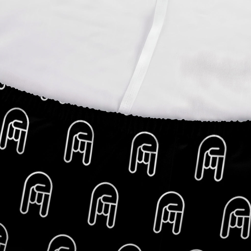 Rock And Roll Hand Symbol Pattern Print Sofa Cover